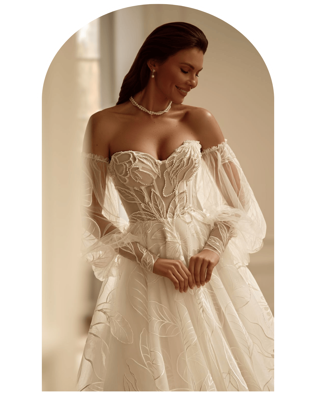 Brautmode in Sinsheim: Brautkleid mit Spitze